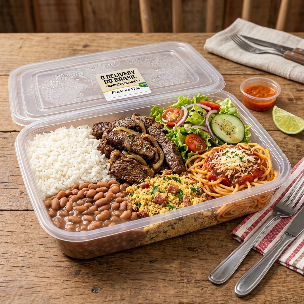 Combo 5 Marmitas – 350g (Linha Carne e Frango)
